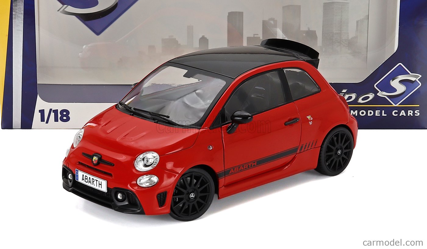 SOLIDO 1811304 Scale 1/18 | FIAT NUOVA 500 ABARTH 595 2023 RED