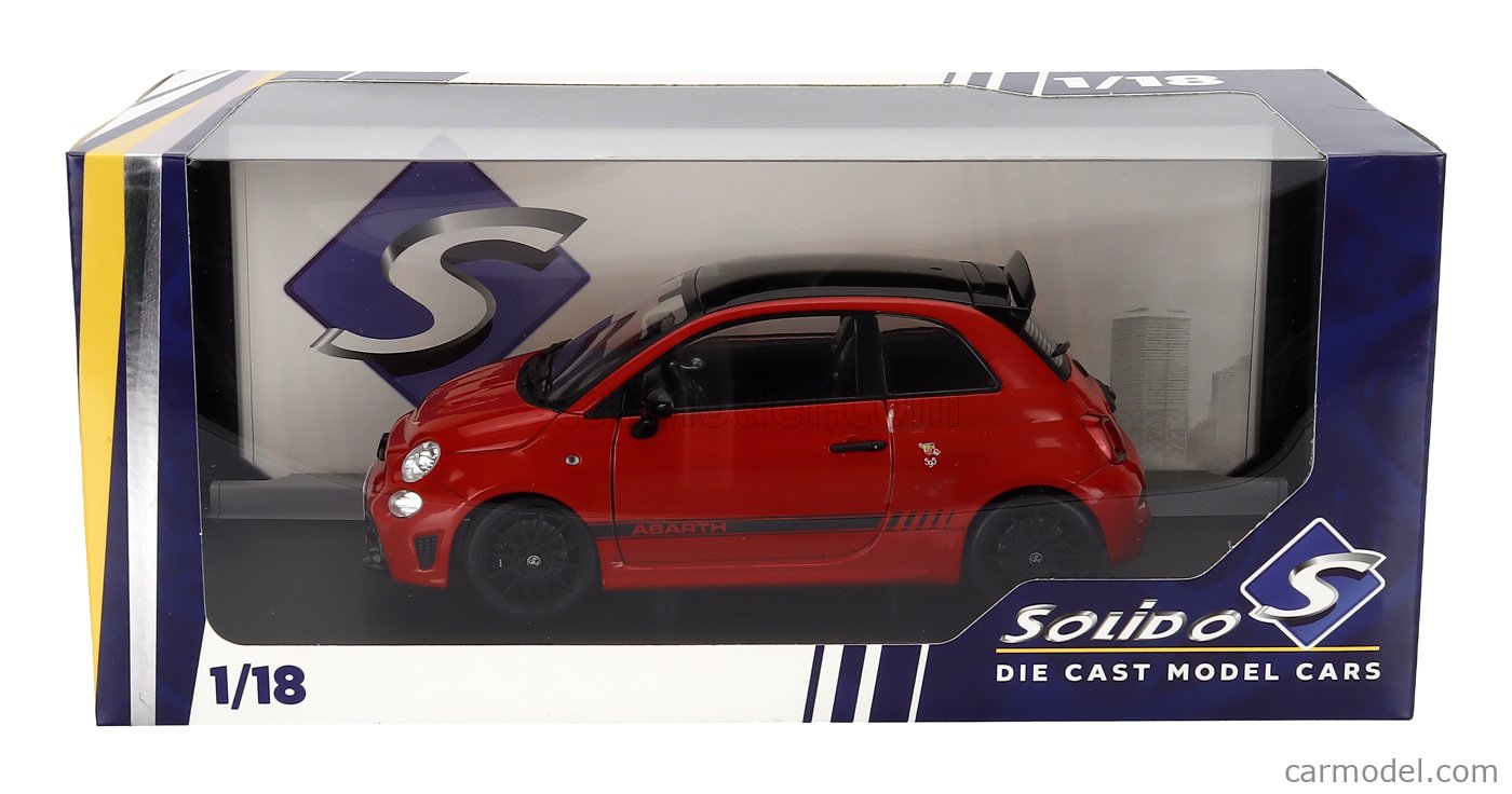 SOLIDO 1811304 Scale 1/18 | FIAT NUOVA 500 ABARTH 595 2023 RED