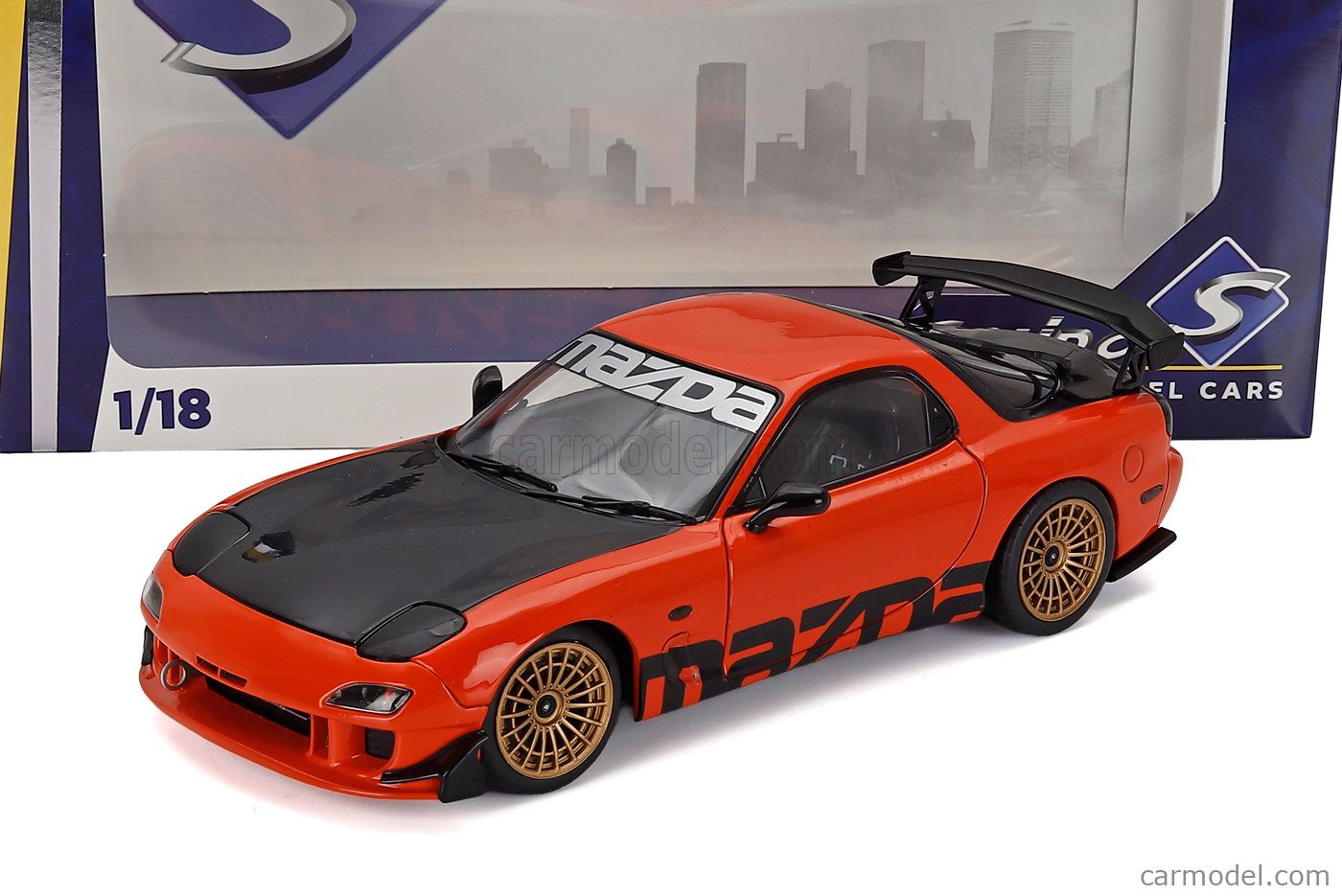 SOLIDO 1810604 Scale 1/18 | MAZDA RX-7 (FD3RS) WORKS COUPE 1999 ORANGE