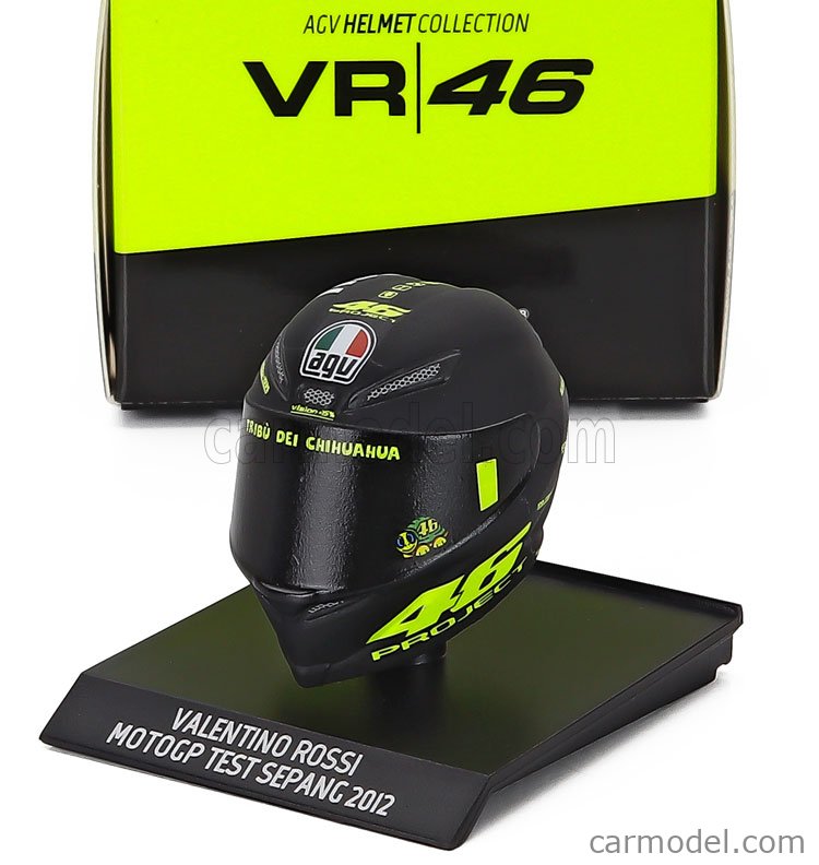 2012 agv helmet GP Mugello 1/5 AGV Releases Rossi-Replica "Double Face"