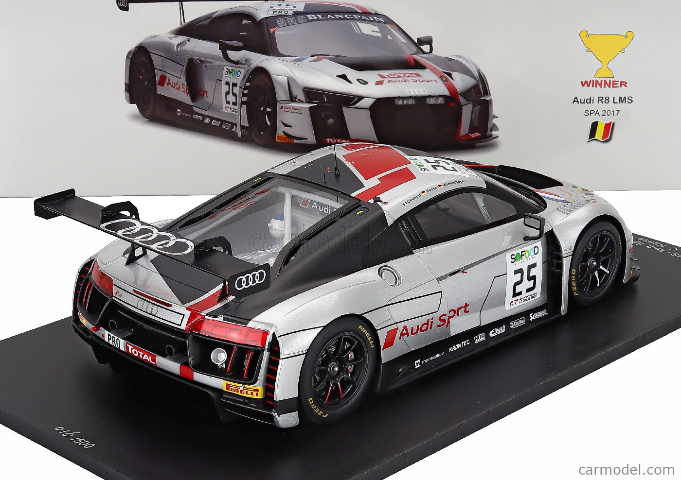 SPARK-MODEL 18SB006 Scale 1/18 | AUDI R8 LMS TEAM AUDI SPORT
