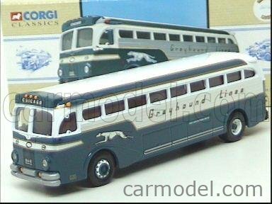 Lot De 2 Bus Corgi Classics 1/50 : #98469 Greyhound Lines & #98468 Champlain