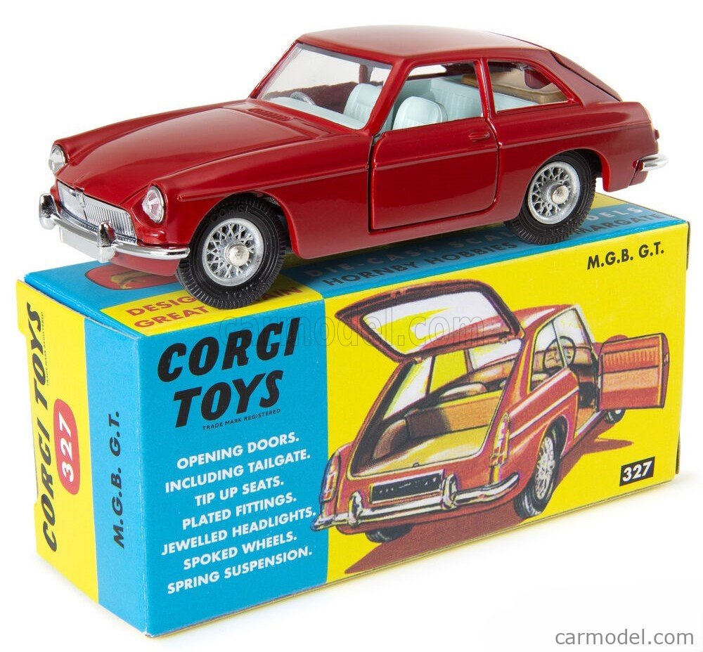 ミニカー Vintage Corgi Toys MGC G.T. Competition CORGI 345-CD54321078 Scale 1/43 | MG MGC GT COMPETITION 1964 RED