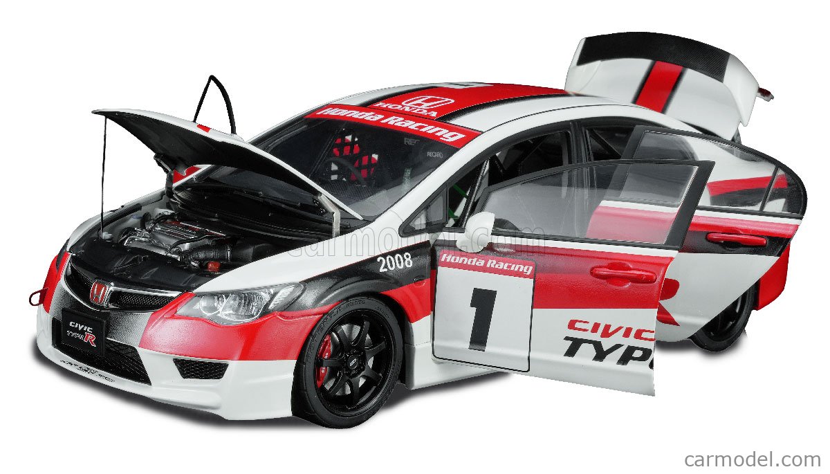 MOTORHELIX M85419 Scale 1/18 | HONDA CIVIC TYPE-R N 1 JAPAN ONE