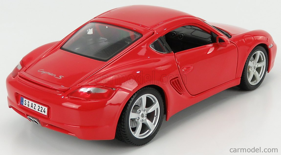 MAISTO 31122R Scale 1/18 | PORSCHE CAYMAN S 2005 RED Porsche Cayman S (1/18マイスト製)