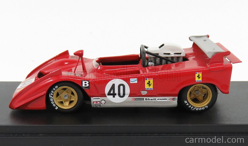 BEST-MODEL 9438 Echelle 1/43 FERRARI 312P N 39 24h LE MANS 1970 POSEY - ADAMOWIC