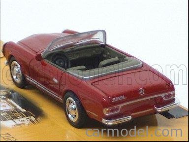 1968 Mercedes-Benz 280SL Roadster rot 1:43 Neu/OVP Modellauto NewRay 
