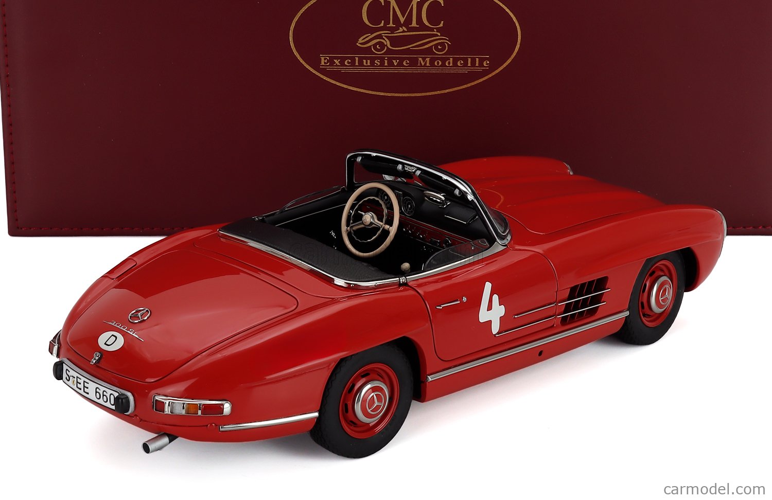 CMC M296 Scale 1/18 | MERCEDES BENZ 300SL ROADSTER SPIDER OPEN N 4