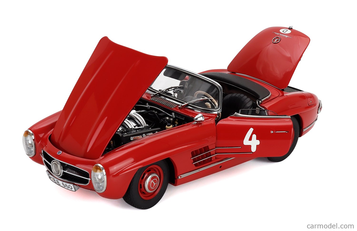 CMC M296 Scale 1/18 | MERCEDES BENZ 300SL ROADSTER SPIDER OPEN N 4