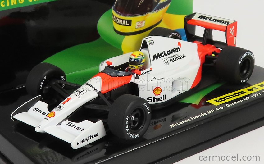 Formule 1 McLaren MP4/6 Ayrton Senna GP Allemagne 1991-1/43 Voiture F1 714 