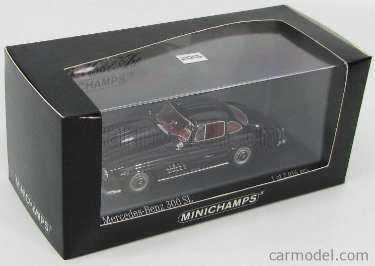 MINICHAMPS 400039001 Scale 1/43 | MERCEDES BENZ 300 SL 1955 BLACK