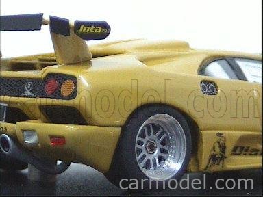 LOOKSMART LS164 Scale 1/43 | LAMBORGHINI DIABLO GT2 JOTA YELLOW MET