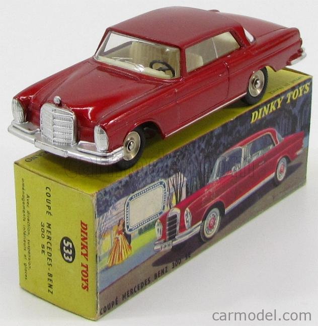 Dinky Toys France N°533 – Mercedes 300 SE Coupé – Dernière Version – Boîte D'origine