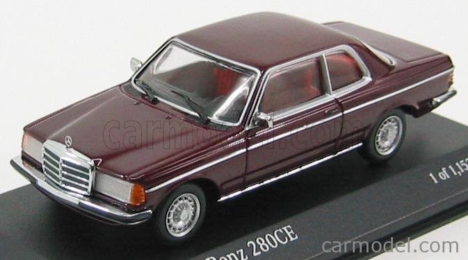 MINICHAMPS 430032227 Scale 1/43 | MERCEDES BENZ 280 CE COUPE 1976 RED MET