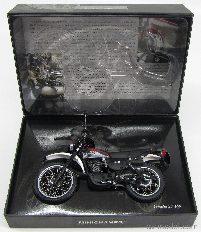 ミニチャンプス 1/12 Yamaha XT 500 MINICHAMPS 122163300 Scale 1/12 | YAMAHA XT 500 1981 BLACK