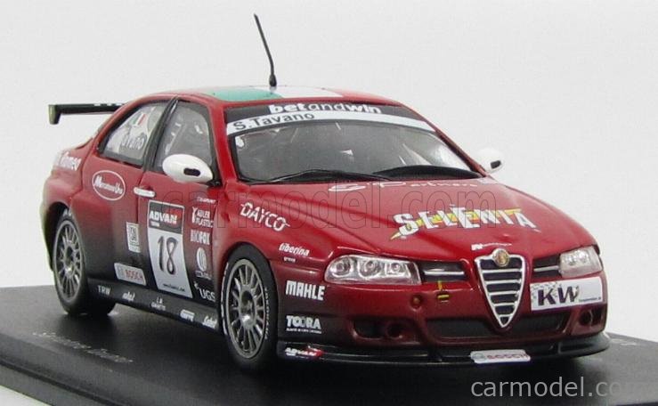 Spark 1/43 Scale Resin S0458 - Alfa Romeo 156 WTCC 2007 - #16 Tielemans