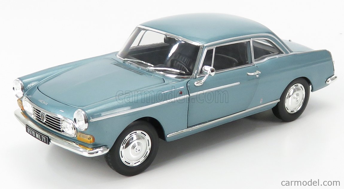 Norev Scale 1 18 Peugeot 404 Berline 1974 Light Blue Met