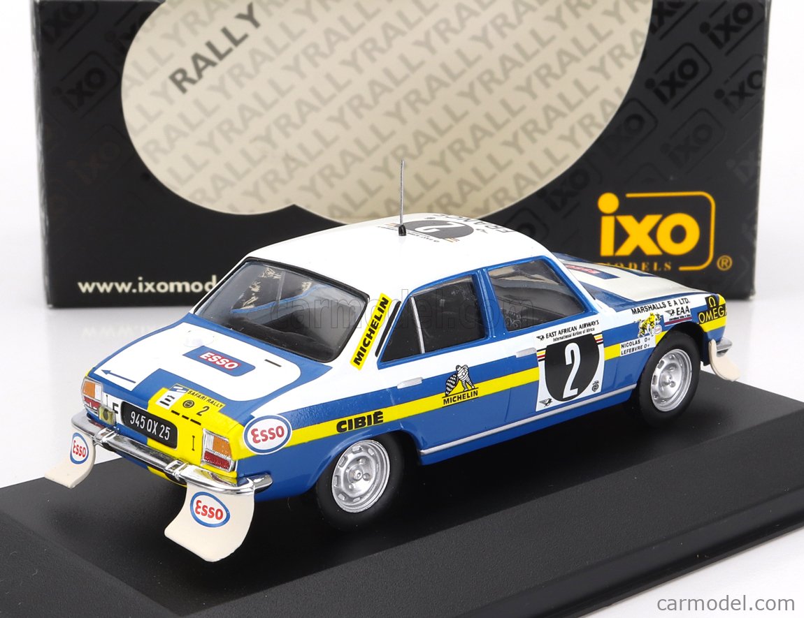 ixo 1/43 Peugeot 504 #2 SAFARI Rally 1976 J.P.Nicolas/J.C.Lafebvre