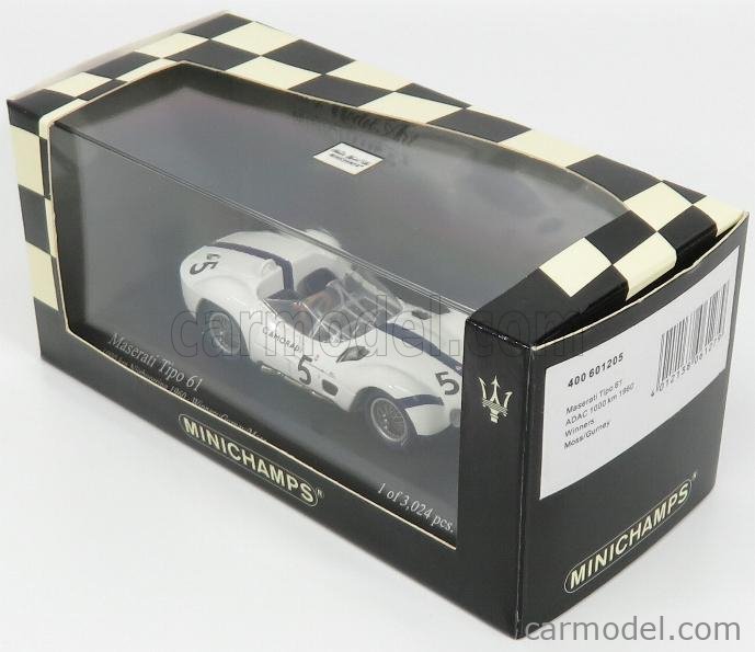 MINICHAMPS 400601205 Scale 1/43 | MASERATI TIPO 61 BIRDCAGE TEAM USA ...