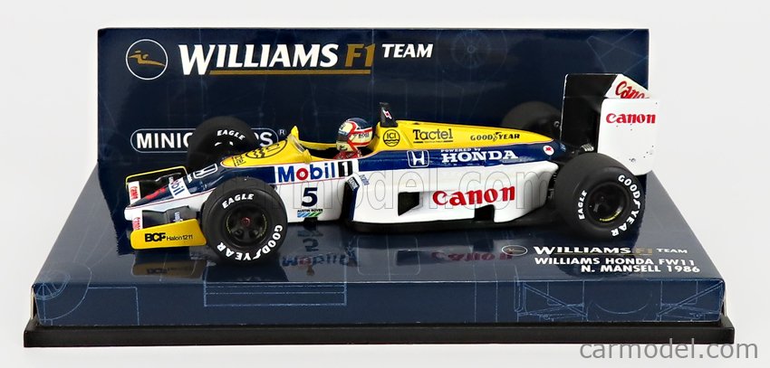MINICHAMPS 400860005 Scale 1/43 | WILLIAMS F1 FW11 HONDA N 5