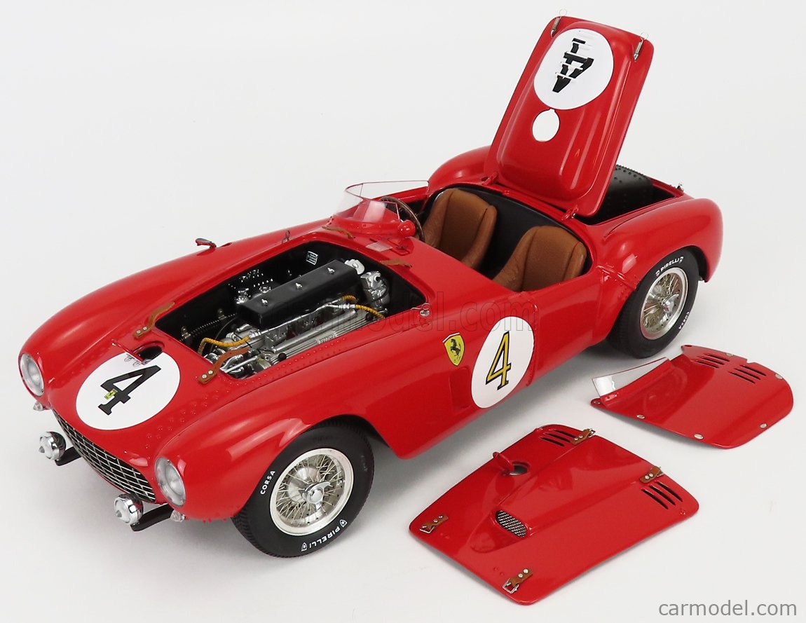 BBR-MODELS BBR180003 Scale 1/18 | FERRARI 375 PLUS 5.0L V12 SPIDER TEAM  SCUDERIA FERRARI N 4 WINNER 24h LE MANS 1954 MAURICE TRINTIGNANT - JOSE  FROILAN GONZALES RED