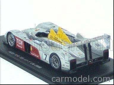 Miniature Spark 1/43 - Audi R10 TDI N°7 Le Mans 2006 - Occasion Boîte Vitrine