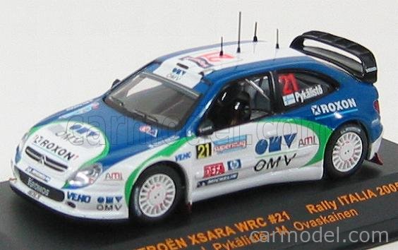 Miniature IXO 1/43 - Citroën Xsara WRC - Rallye Italie 2005 - Loeb - Réf. RAM191