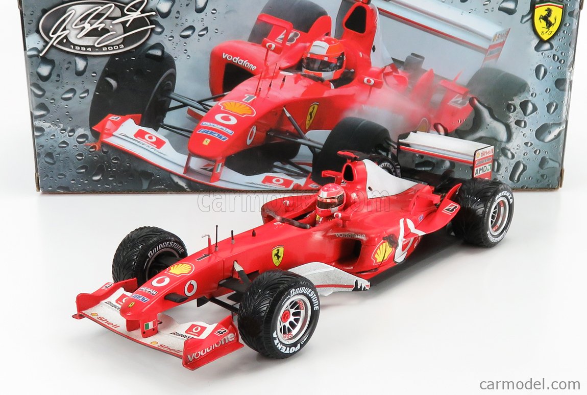 FERRARI - F1 F2003-GA N 1 MICHAEL SCHUMACHER SEASON 2003 WORLD CHAMPION -  RAIN TYRES - PIT STOP