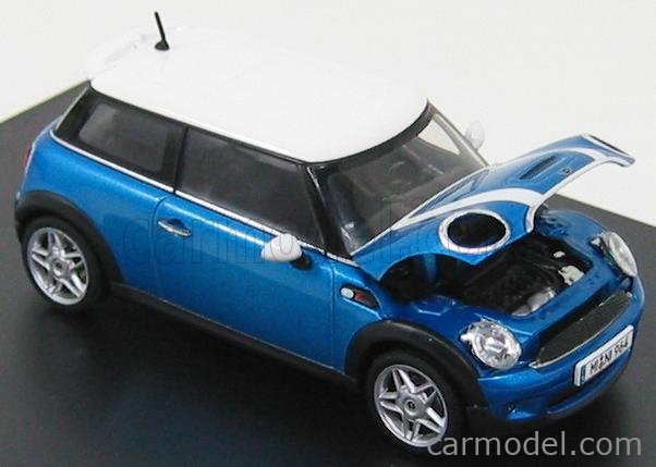 Autoart Masshtab 1 43 Mini Cooper S 07 Blue Met White