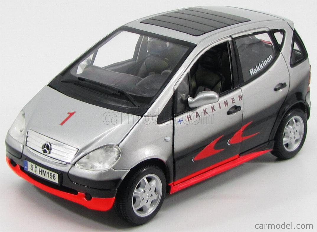 Miniature Maisto 1/18 – Mercedes Classe A Hakkinen F1 – Bon état, Sans Boîte