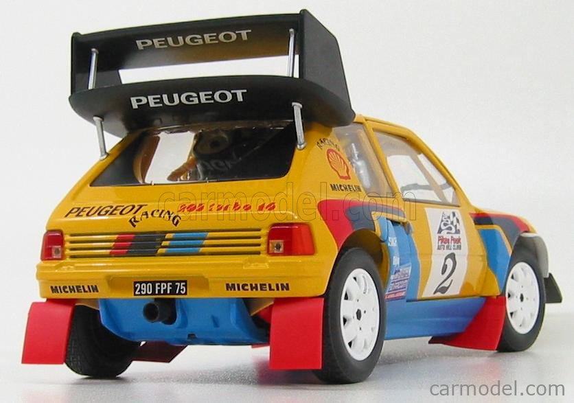 SOLIDO 9063-01 Scale 1/18 | PEUGEOT 205 T16 N 2 RALLY PIKES PEAK