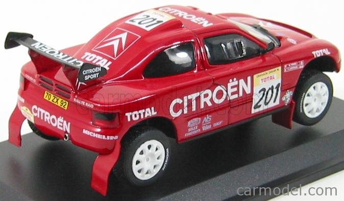 Miniature 1/43eme Paris-Dakar Citroën ZX rallye raid 1996 - Collection Miniature 1/43eme Paris-Dakar Citroën ZX rallye raid 1996 - Collection