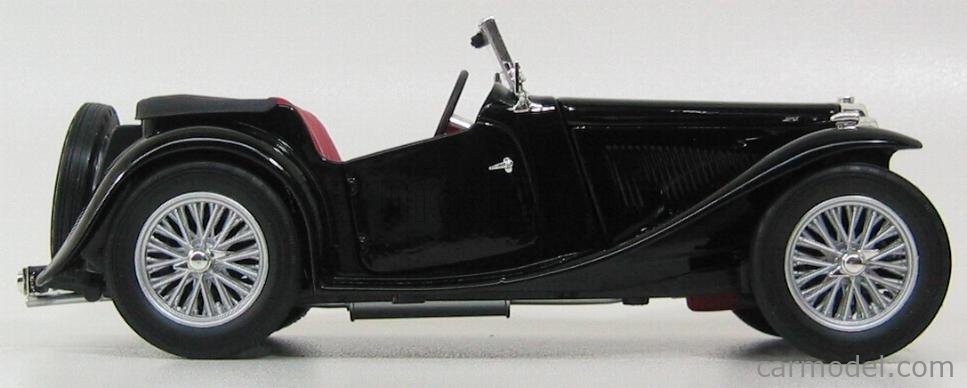YAT-MING 92467BK Scale 1/18 | MG TC MIDGET SPIDER 1947 BLACK