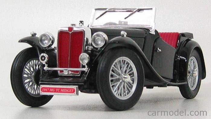 Yat Ming 92467bk Scale 118 Mg Tc Midget Spider 1947 Black 