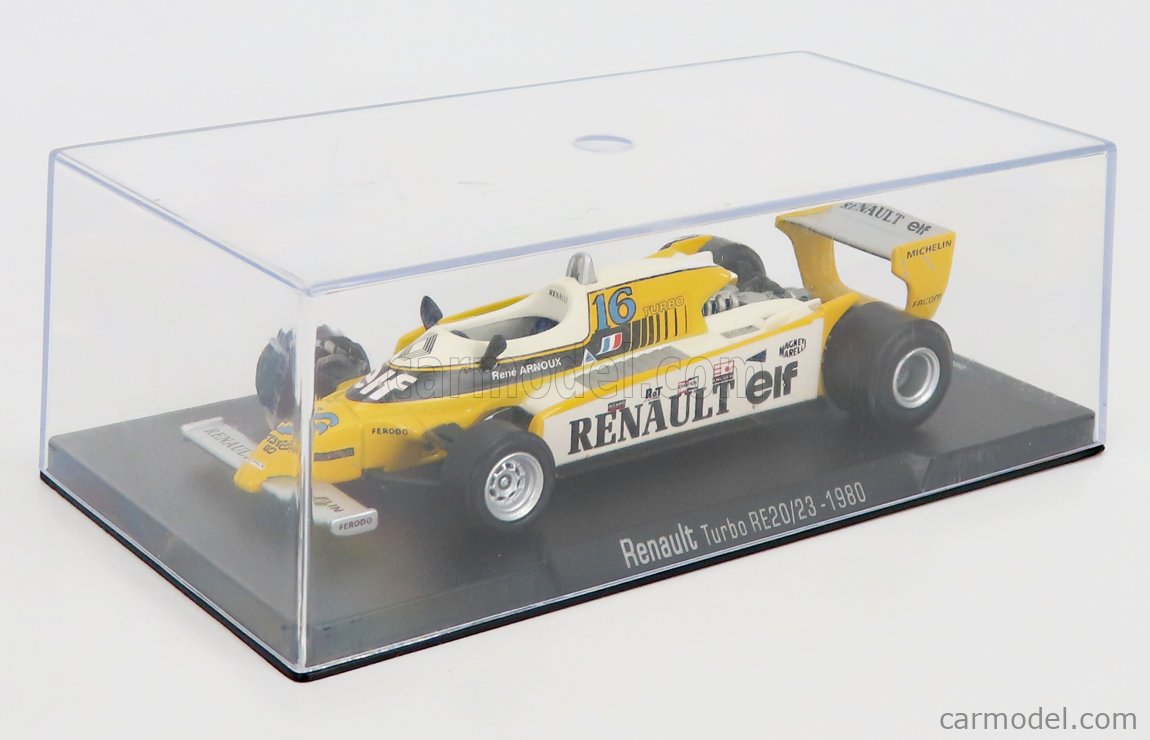 Miniature Spark 1/43 - Renault RE20 F1 #16 - Vainqueur Brésil 1980 - Arnoux