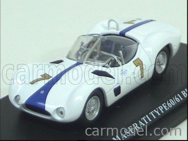 Maserati Birdcage 1961 Argent - Progetto K 1/43 Miniature Collection