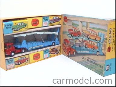 CORGI GS28 Scale 1/43 | BEDFORD CAR TRANSPORTER CARRIMORE WITH 4 CARS ...