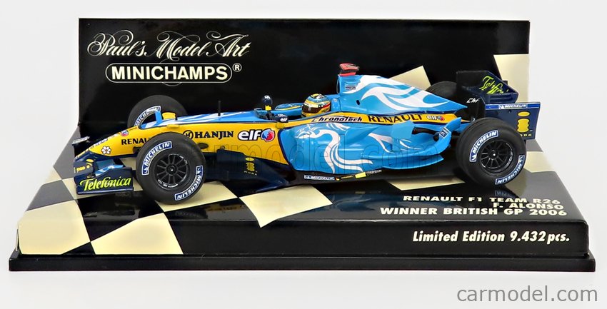 RENAULT - F1 R26 N 1 WINNER BRITISH GP FERNANDO ALONSO 2006 WORLD CHAMPION