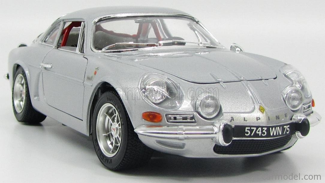 BURAGO 3012 Scale 1/16 | RENAULT ALPINE A110 1600S 1971 SILVER