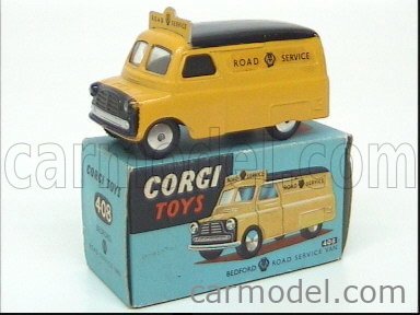 CORGI 408 Scale 1/43 | BEDFORD ROAD SERVICE VAN YELLOW BLACK