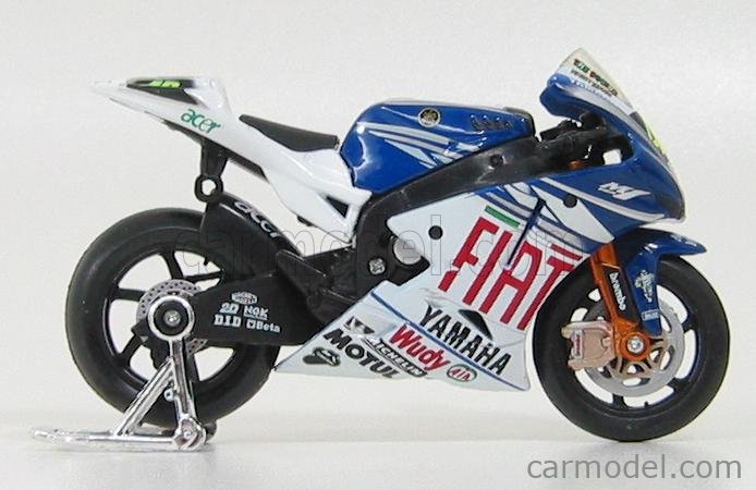 1/18 MAISTO GAULOISES YAMAHA YZR-M1 VALENTINO ROSSI 2004 MOTO GP BIKE