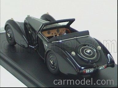 LOOKSMART LS222B Scale 1/43 | BUGATTI T57 SPIDER OPEN CHASSIS 57.563 BLACK