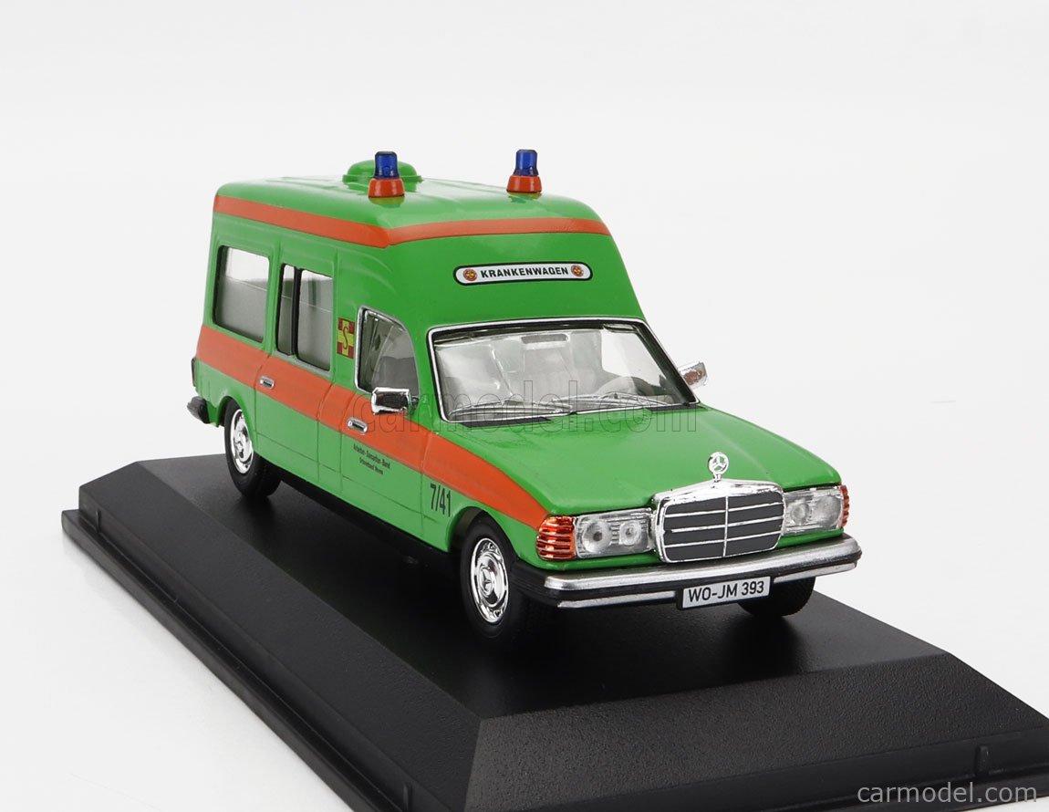 Norev Echelle Mercedes Benz W D Ambulance Asb Green Orange