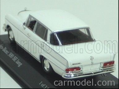 MINICHAMPS 400035200 Scale 1/43 | MERCEDES BENZ 300SE LANG 1965 WHITE