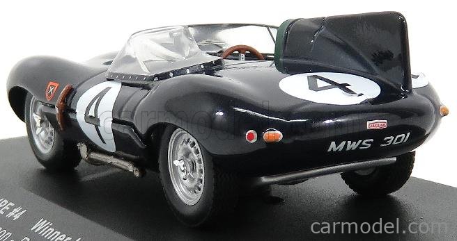 IXO 1/43 Jaguar Type D #10 3ème Le Mans 1955 - Miniature Jaune Métal LMC037