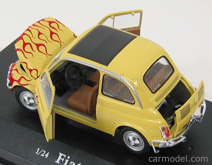 HONGWELL CA9296 Scale 1/24 | FIAT 500L WITH FLAMES - CON FIAMME YELLOW RED