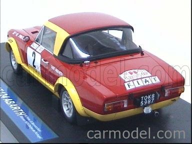 Sun Star 1/18 Fiat 124 Abarth – Rallye Portugal 1974, Vainqueur Pinto