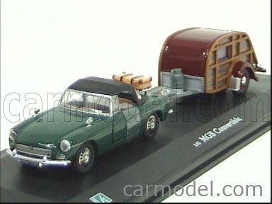 MG - MGB SPIDER SOFT-TOP + WOOD CARAVAN