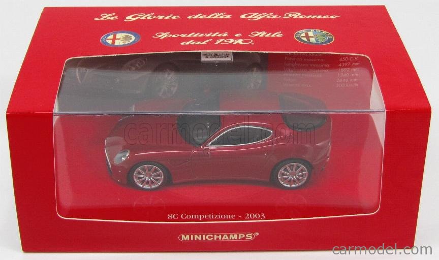 MINICHAMPS 403120523 Scale 1/43 | ALFA ROMEO 8C COMPETIZIONE 2003 