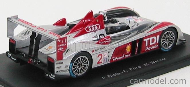 Modèle Réduit SPARK Audi R10 TDI Winner 12h De Sebring 2007 - Échelle 1:43, En Résine - Neuf En Boîte